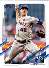 2021 Topps Update MLB All-Stars #ASG12 Jacob Degrom New York Mets