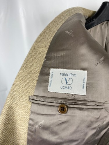 Valentino Uomo Herringbone Wool-Angora Blazer size 54 - Picture 11 of 13