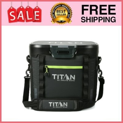 Titan by Artic Zone 36 Can Welded 26 Quart Soft Cooler with Leak Proof Latch Bla
