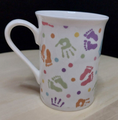 Dandy Lines von Data Bone China Tasse Fuß & Hand Druck Design [Becher Box 15]