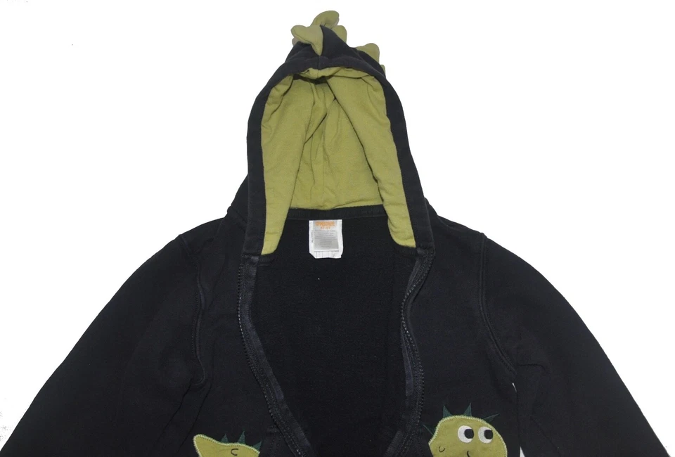 Толстовка с капюшоном детская для мальчика Gymboree темно-синяя на молнии динозавр размер 4T-5T - Изображение 2 из 4