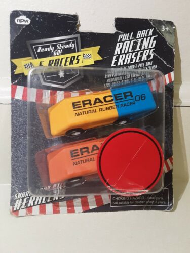 Ready Steady Go Eracers Pull Back Racing Car Erasers - Picture 1 of 3