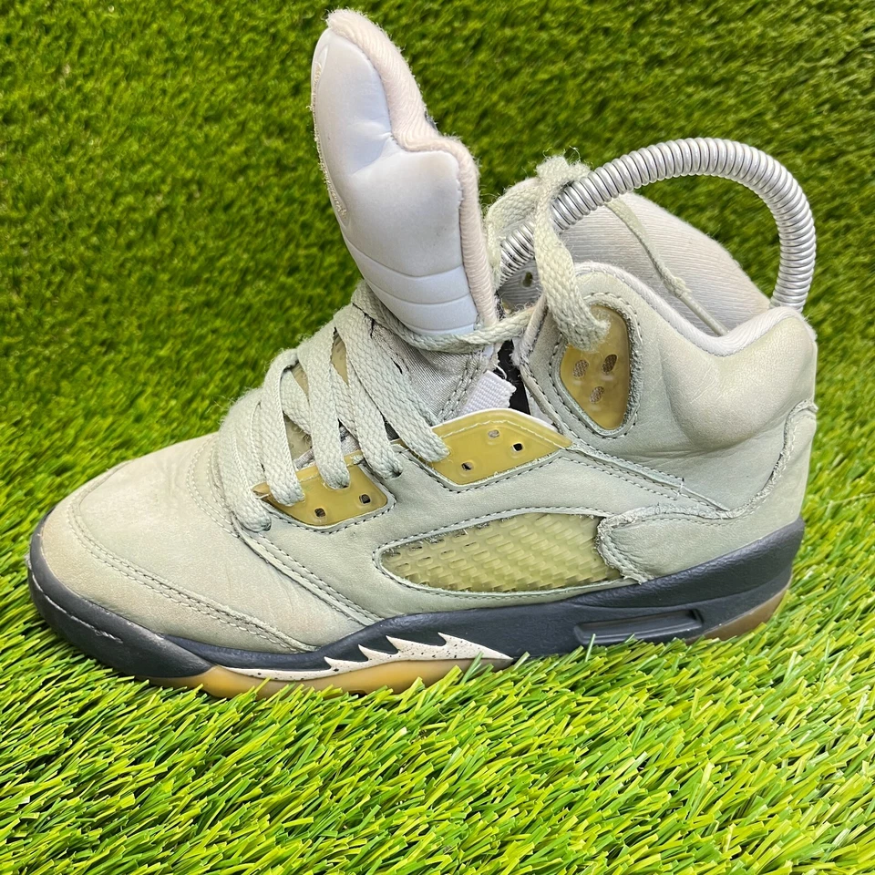 Nike Air Jordan 5 Retro Jade Horizon Niños Talla 3.5Y Zapatos de Baloncesto Tenis Foto 3 de 4