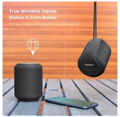 Bluetooth Lautsprecher IPX6 Wasserdicht Stereo Audio Tronsmart Outdoor-Speaker