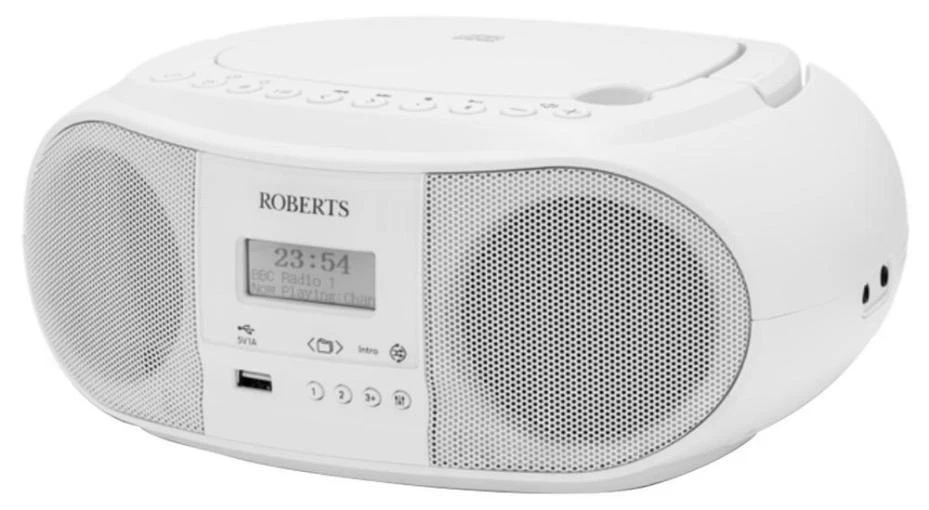 Zoombox 4 Dab / Dab+ / Fm Rds Portable Radio & Cd Boombox With Bluetooth White - Image 2 of 4
