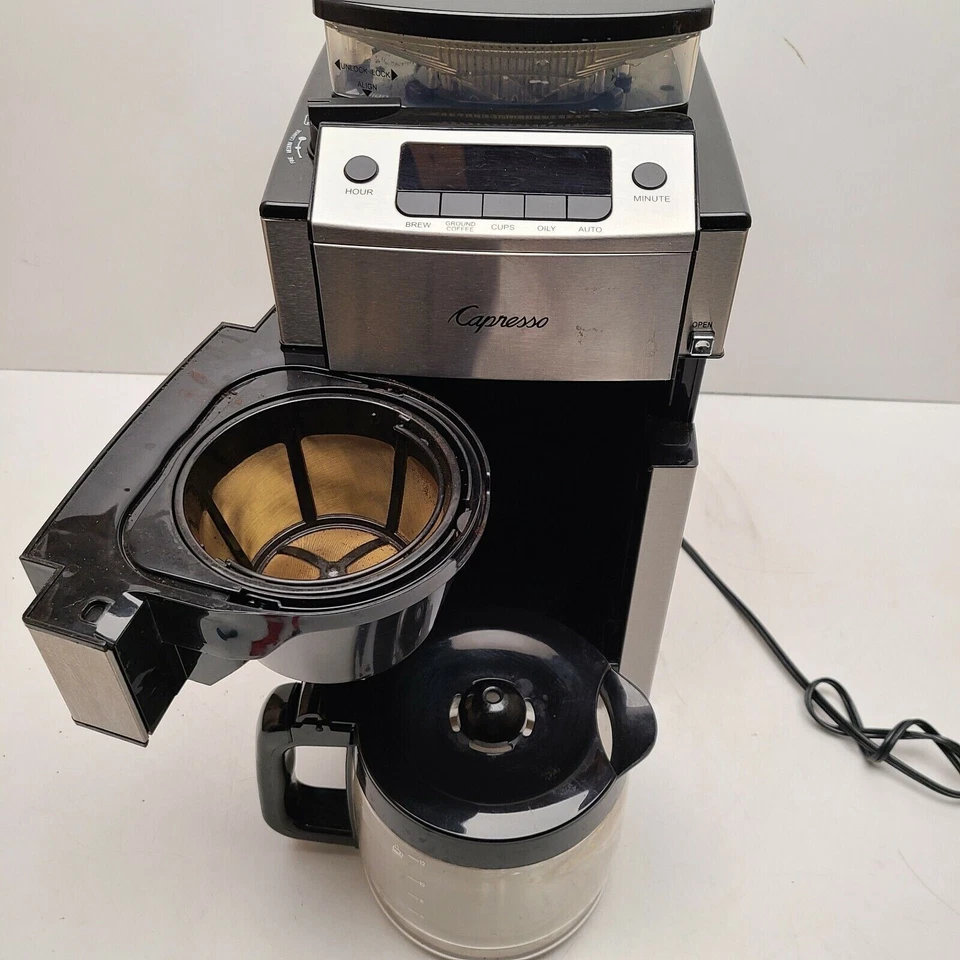 Capresso Coffee Team Pro Plus 12-Cup Coffeemaker with Built-in Grinder - Image 4 of 4