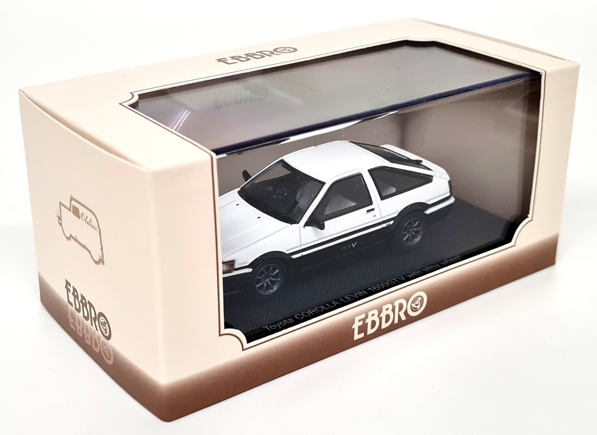 ミニカー EBBRO Toyota COROLLA LEVIN 1600GTV Ebbro 1/43 Toyota Corolla Levin 1600 GTV White Diecast Scale