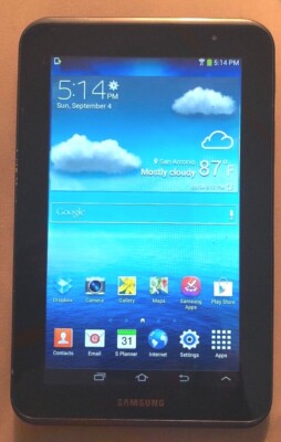 Samsung Galaxy Tab 2 GT-P3113TS 8GB, Wi-Fi Gray Very Good Used Fast Ship!
