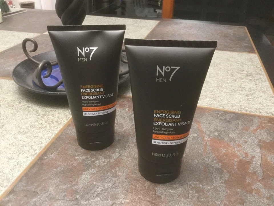 2) Nº7 EXFOLIANTE FACIAL ENERGIZANTE PARA HOMBRE ROSTRO EXFOLIANTE ENERGIZANTE 5OZ. ¡FANTÁSTICO!! Foto 2 de 4