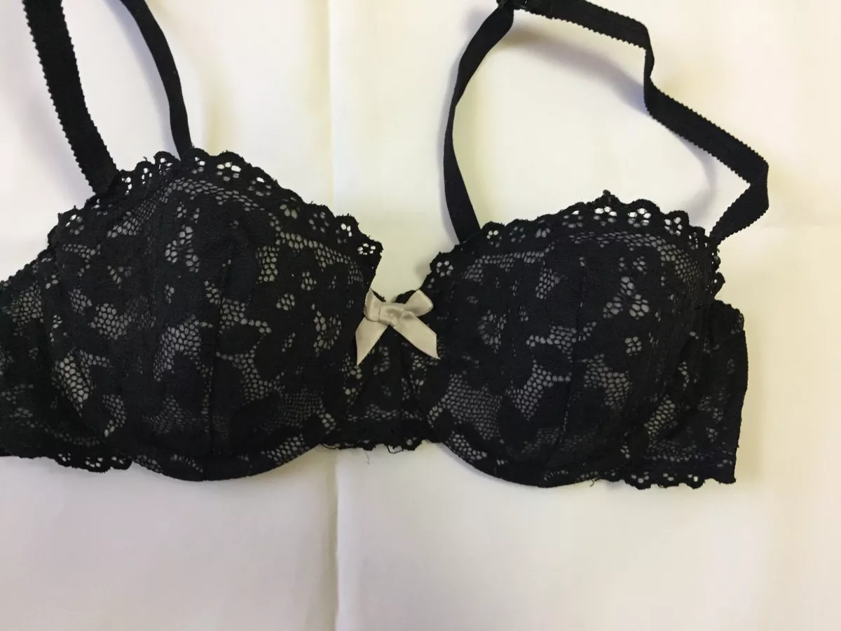 H&M Bra size it 3b us 34b eu 75b padded underwired black