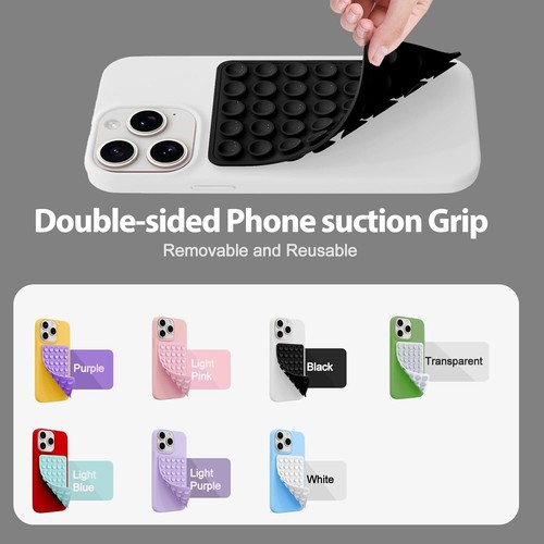 2er Pack Silikon Octo Cup Buddy Sticky Grip Halter für Handy, Silikon Sauctio - Bild 6 von 22