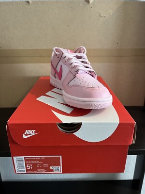DS GS Sz5.5Y - Nike Dunk Low Triple Pink DH9765-600 | eBay