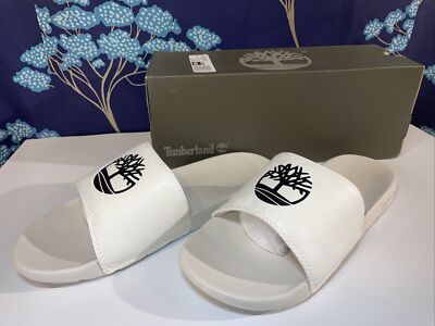 Timberland Playa Sands Slides Slip On Sandals White Unisex Mens Womens Sz M8 W10