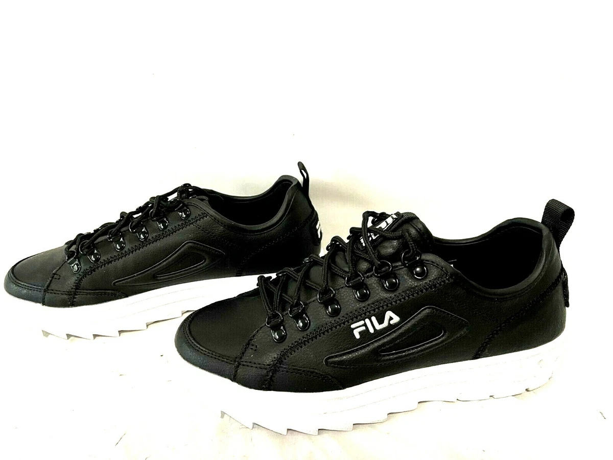 Fila all black shoes womens sale