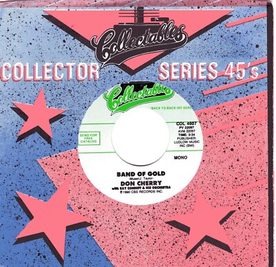 Don Cherry:  Band Of Gold / Joan Weber:  Let Me Go Lover .. 45 RPM 4811
