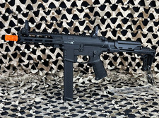 NEW Lancer Tactical Gen 2 Battle X 9mm CQB AEG Airsoft Gun w/ PDW Stock - Black