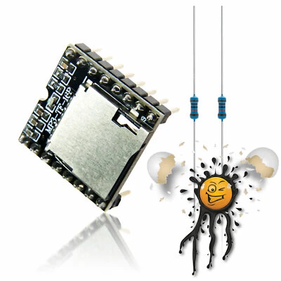 DFROBOT Arduino WeMos MP3 DFPlayer Decoder Modul Card Reader MH2024K-24SS UART 3.3-5V