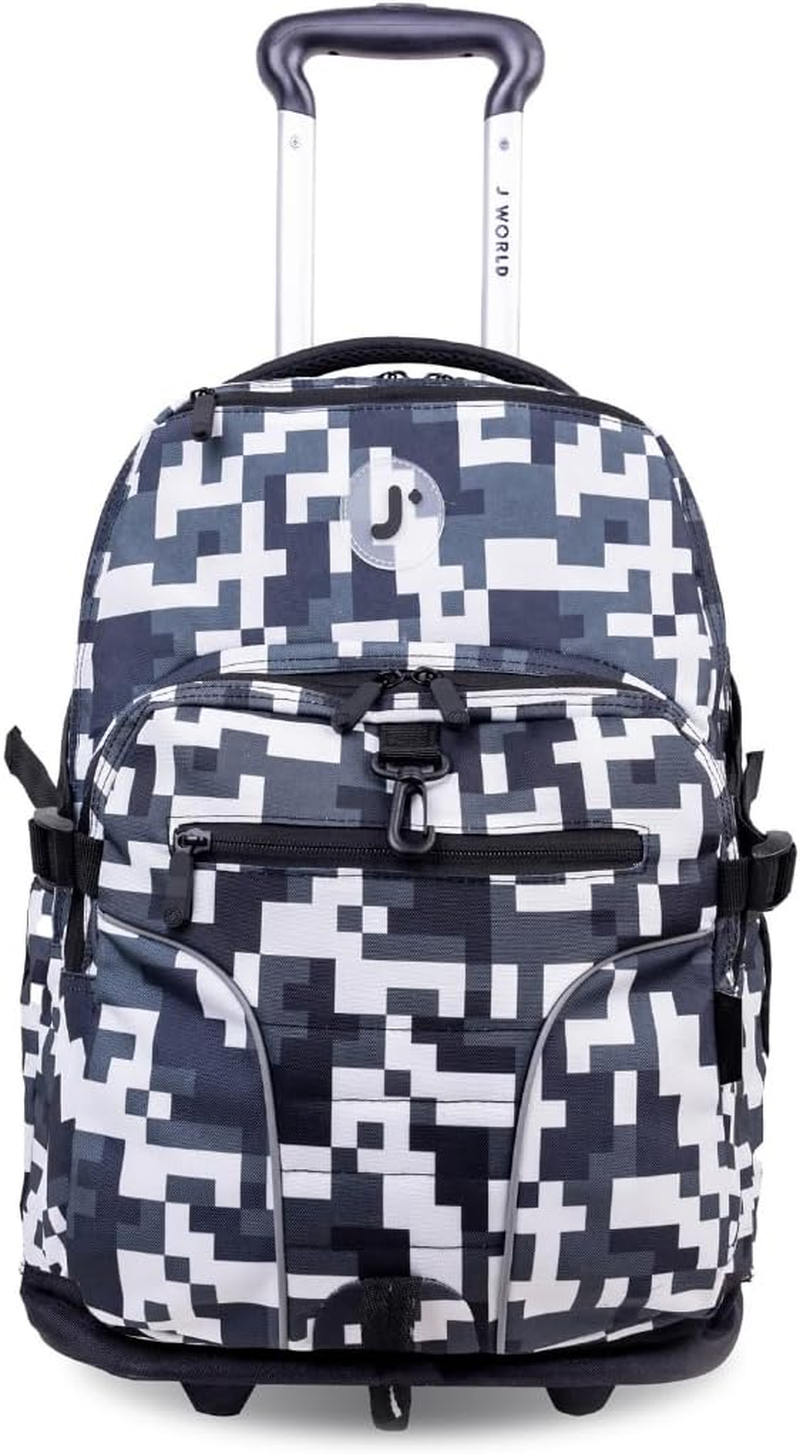 Lunar Camo Rolling Laptop Backpack with Wheels One Size  