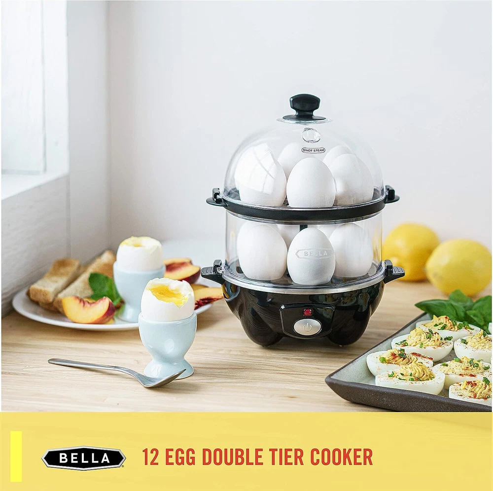 12-Capacity Egg Cooker for Soft, Medium, or Hard Boiled Eggs – Fast & Easy Egg Boiler Poacher 12-Capacity Egg Cooker for Soft, Medium, or Hard Boiled Eggs – Fast & Easy Egg Boiler Poacher