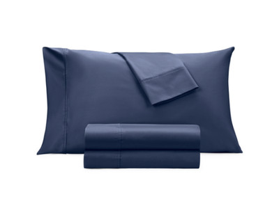 Aria Egyptian 500 Thread Count Cotton 4 Pc Sheet Set, King - Navy