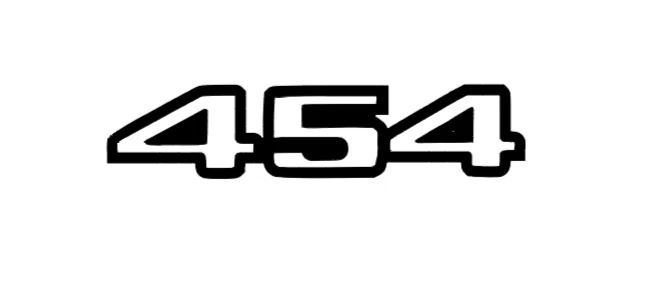 Par - 2 Colores 454 Calcomanía Emblema 7.5L V8 GM Chevy GMC Pontiac Oldsmobile Foto 4 de 4