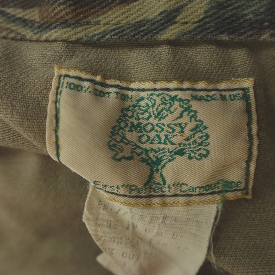 Mossy Oak Bottomland Coveralls Medium Camo Unlined Vintage USA - Image 3 of 4