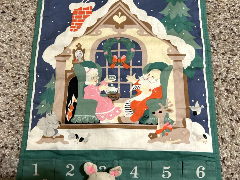 Vintage AVON Countdown To Christmas Advent Calendar WITH ORIGINAL MOUSE NICE! - Image 3 of 4