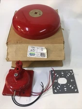 Edwards Signaling 439D-10AW-R Red Fire Alarm Bell 20 To 24 VDC