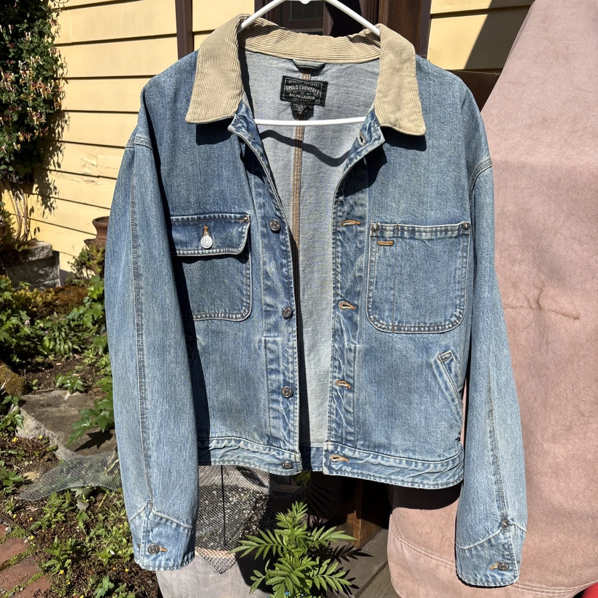 vintage polo ralph lauren denim jacket products for sale | eBay