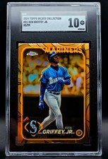 2024 Topps Gilded Collection Gold Etch Refractor /99  Mariners SGC 10