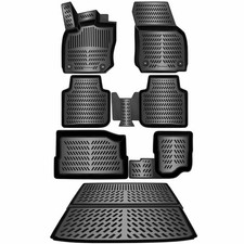 ELMASLINE 3D Gummimatten & Kofferraumwanne SET für VW TAYRON ab 2025 | 7-Sitzer 