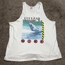 Vintage Nike Nuclear Surf Graphic Tank Top Mens XL Made in USA