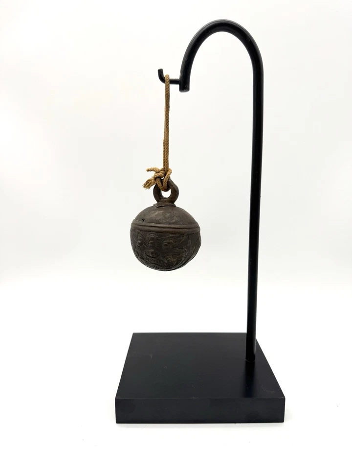 Antigua campana de elefante de bronce Yunnan Foto 2 de 4