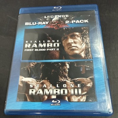 Rambo First Blood Part 2 / Rambo 3 (Blu-ray) Legends 2-Pack Combo