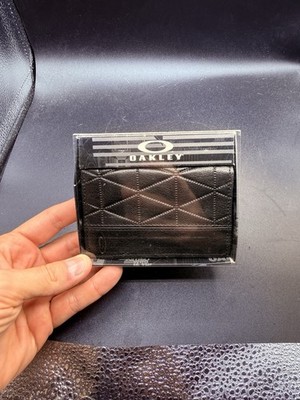 Oakley Leather Slim Wallet Jet Black New | eBay