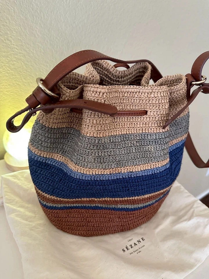 Bolso Sezane-Farrow (rafia multicolor) Foto 2 de 4