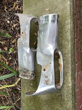 1954 Chevrolet Grille Parts Extensions Trim Belair 150 210 PAIR