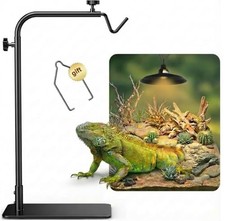 Adjustable Reptile Heat Lamp Stand for Bearded Dragon, Turtle, Snake, Lizard