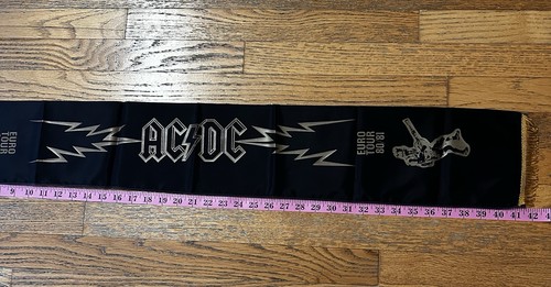 Vintage AC/DC 1980/1981 Euro Tour Banner Double Sided Music History RARE - Bild 6 von 7