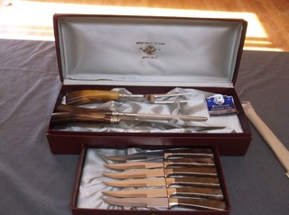 E.Parker & Sons Sheffield 9pc Stainless Steel Knife and Carving Set New in Box