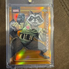 2026 Topps Chrome Marvel Rocket Raccoon #98 Orange Refractor /25