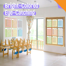 6 Pack Dry Erase Incentive Chart, 6 Multi-Color Tracking Chart with 1056 Rewa...