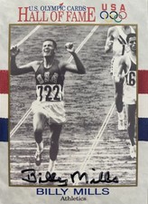 Billy Mills     **Signature / Autograph**          US Olympic Cards Hall of Fame