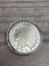 1 oz .999 Fine Silver - Golden State Mint (GSM) Incuse Indian Head 42.50 per troy oz