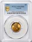 1909 1c Lincoln Wheat Cent - PCGS MS65RD - Lustrous - Nice Color - Red GEM