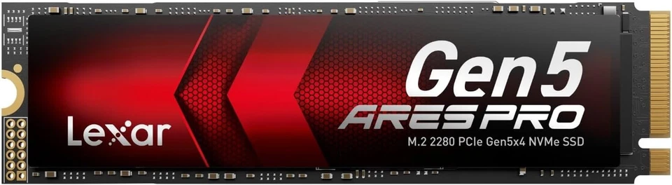 Lexar SSD ARES PRO 2TB PCIe NVMe SSD Gen 5 SSD M.2 2280, Up to 14000MB/s