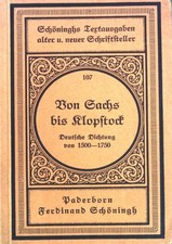 Deutsche Dichtung von 1500 bis 1750: Von Sachs bis Klopstock; Ferdinand Schöning