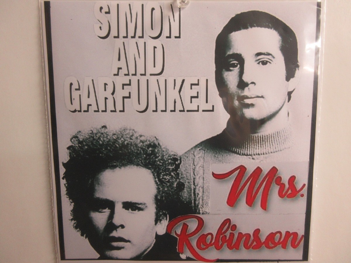 💥 💥 SIMON & GARFUNKEL ' HIT 45 + PICTURE [MRS. ROBINSON] 1968
