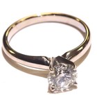 14k White Gold 1.09ct I2 I Round Diamond Solitaire Engagement Ring 3.16g 7 GSI — photo 7