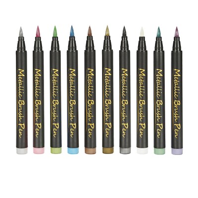Glitzer-Farbmarker, 10er-Pack, wasserbasierter Farbstift, weiche Spitze,